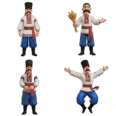 Ukrainian man in traditional clothing